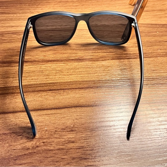 NWOT-Cole Haan-55mm Polarized Matte Square Sunglasses- matte blue - Picture 5 of 8